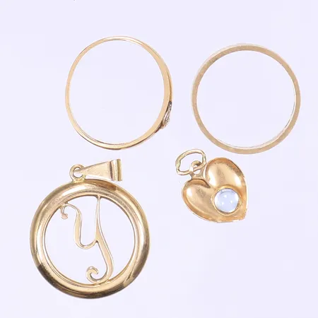 Diverse guld defekt 18K Vikt: 9,6 g