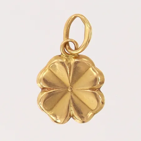 Hänge, fyrklöver, Ø9mm, 18K Vikt: 0,5 g