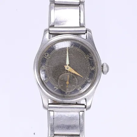 Herrur Certina DS Ø30mm qvarts flexband stål går ej hårt bruksslitage