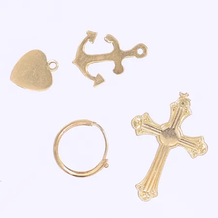 Diverse guld defekt 18K  Vikt: 2,8 g