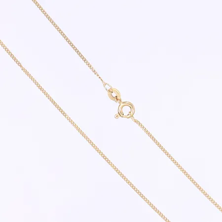 Halskedja pansar längd 38cm bredd 1mm 18K Vikt: 2,3 g