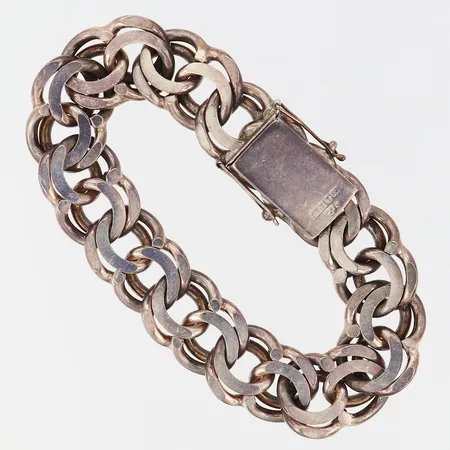 Armband Bismarck, längd: 20cm, bredd: 16mm, silver 830/1000 Vikt: 66,2 g