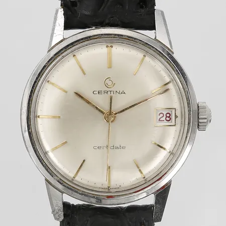 Herrur Certina Certidate, stål, manuell, 7301 024, 4407809, Ø34mm, skinnarmband 23cm, lås i gulmetall, bruksslitage.