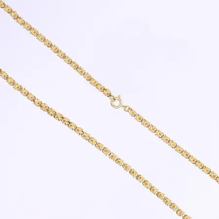 Halskedja 57cm bredd 4mm 18K Vikt: 42,8 g