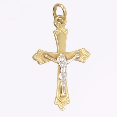Hänge krucifix längd inkl ögla 25mm, bredd 11mm, 18K Vikt: 0,8 g