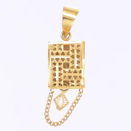 Hänge längd inkl ögla 40mm bredd 10mm 21K Vikt: 1,9 g