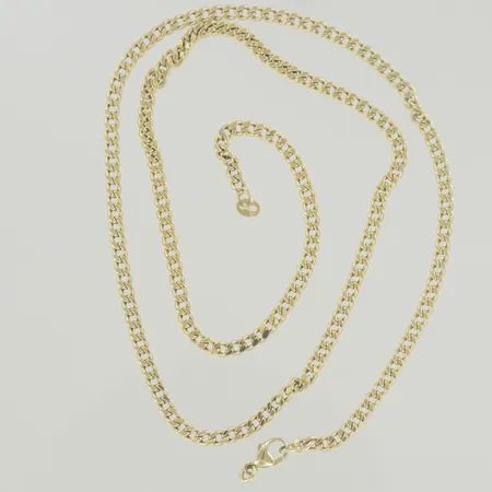 Halskedja pansar, längd 50 cm, lås saknas, bredd 2,8 mm, 18K Vikt: 6,4 g