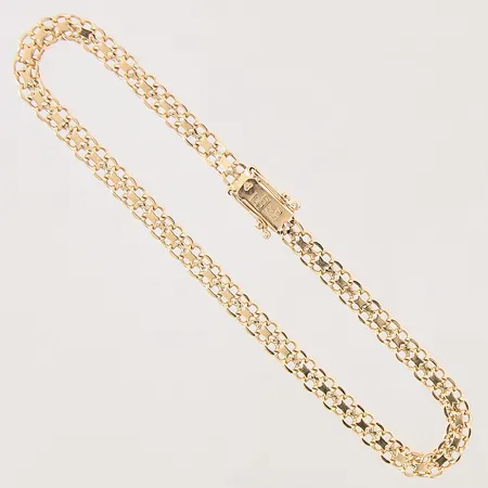 Armband X-länk, längd: 21cm, bredd: 4,2mm, 18K Vikt: 7,4 g