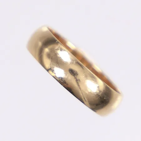Ring slät stl 17 bredd 5mm gravyr 18K Vikt: 3,9 g