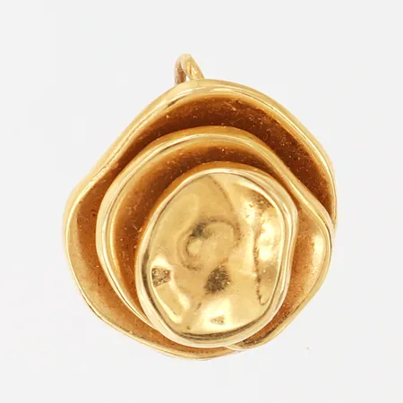 Hänge, Ø15mm, sliten ögla, 18K  Vikt: 1,7 g