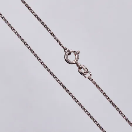 Kedja Pansar, längd: ca 40cm, bredd: ca 1mm, 925/1000 silver  Vikt: 1,8 g