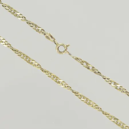 Halskedja singapor, längd 57 cm, bredd 3 mm, 18K Vikt: 12,5 g