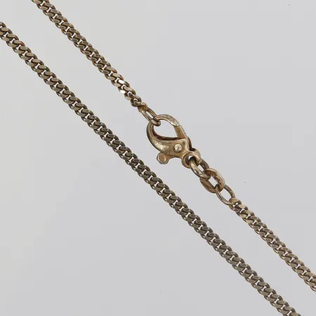 Kedja Pansar, längd: 59,5cm, bredd: 2mm, bruksskick, 925/1000 silver. Vikt: 7,6 g