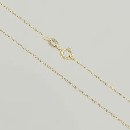 Halskedja pansar, längd 43,5 cm, bredd 0,9 mm 18K Vikt: 1,5 g