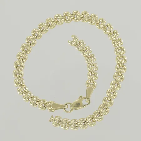 Armband, längd 18,5 cm, bredd 4,4 mm, defekt 18K Vikt: 3,3 g