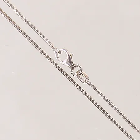 Kedja Ormlänk, längd: 43cm, bredd: 1,2mm, ojämn/bucklig, silver 925/1000 Vikt: 4,8 g