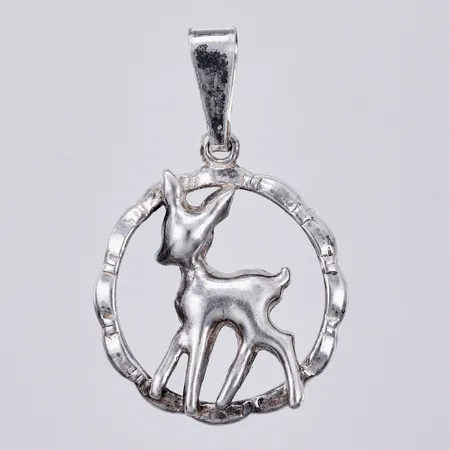 Hänge, längd: ca 2,3cm, bredd: ca 15mm, SGP, Bronsil AB, Köping, 925/1000 silver  Vikt: 1,4 g