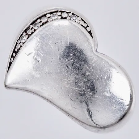 Ring hjärta med vita stenar Esprit stl: 15¾ bredd: ca 4-15mm, 925/1000 silver Vikt: 8,5 g