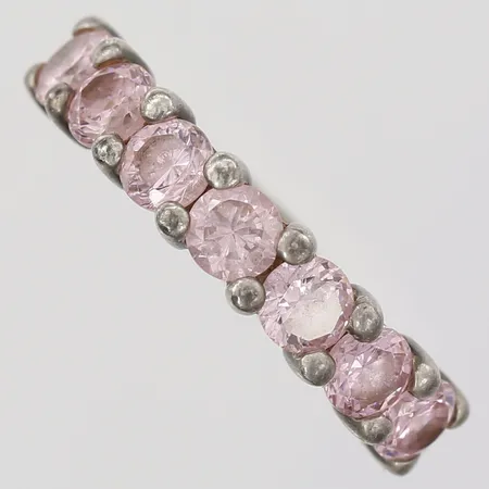 Ring Thomas Sabo med rosa kubiska zirkoner, stl: 16¾, silver 925/1000 Vikt: 4,4 g