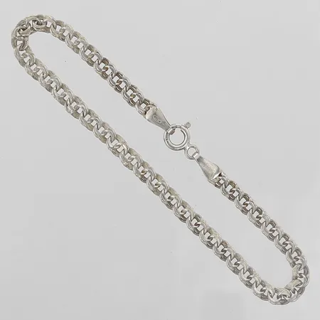 Armband Bismarck, längd 18½cm, bredd 4mm, silver 925/1000 Vikt: 4,4 g