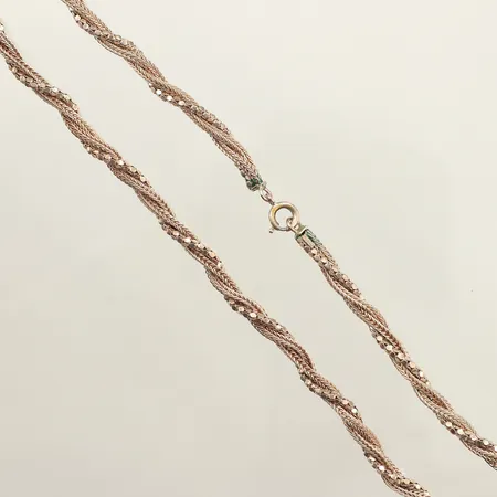 Collier, längd 42cm, bredd 5mm, 925/1000 silver  Vikt: 15,8 g