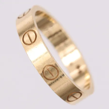 Ring Cartier Love, serie-nr:00T379, stl 16½, certifikat 2021-12-16, 18K 3,2g Vikt: 3,2 g