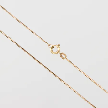 Collier Pansar, längd 43 cm, bredd 1 mm, 18k. Vikt: 2,3 g