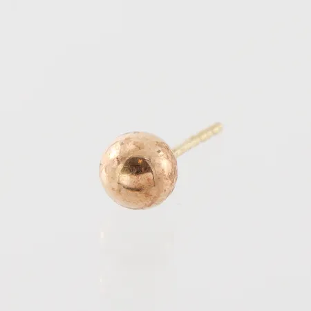 Örhänge udda, stopp saknas, diameter 5 mm, 18k. Vikt: 0,2 g