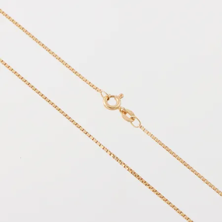 Collier Venezia, längd 45.5 cm, bredd 1.2 mm, 18k. Vikt: 4,1 g