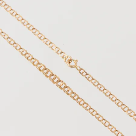 Collier Bismarck, längd 46 cm, bredd 2.9-4.2 mm, 18k. Vikt: 5,6 g