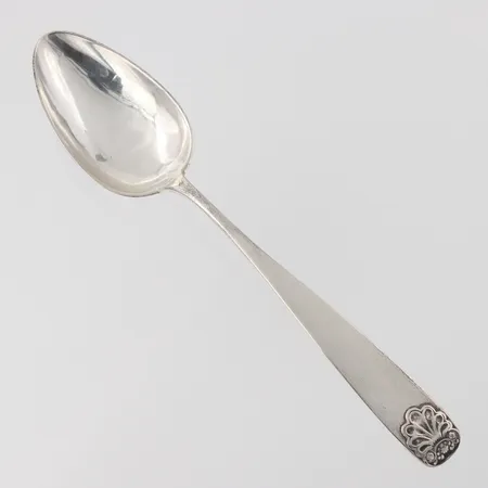 Matsked, C Hansen 1848, längd 23 cm, silver. Vikt: 51 g