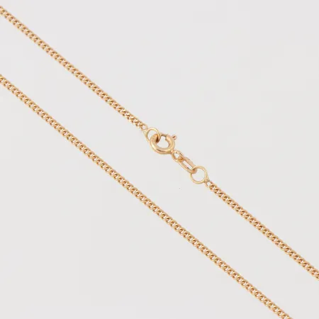 Collier Pansar, Guldfynd AB, längd ca 45.5 cm, bredd 1.6 mm, 18k. Vikt: 4,5 g