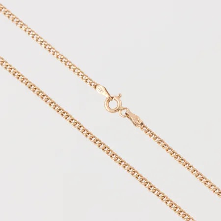 'Collier Pansar, Guldfynd AB, någon ojämnhet, längd 49 cm, bredd 2 mm, 18k. Vikt: 3,7 g