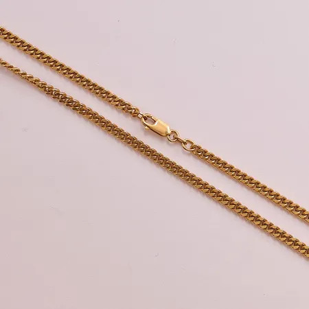 Kedja Pansar, 50cm, bredd:4mm, 18K 27,7g.
