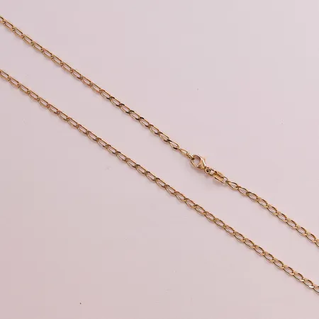 Kedja, 45cm, bredd:3mm, 18K 6,9g.