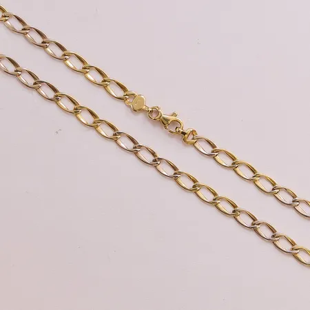 Kedja, 42cm, bredd:5mm, 18K 14,1g.