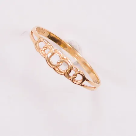 Ring Bismarck, Ø18¾, bredd:5mm, 18K 1,2g.