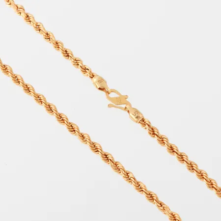 Collier, längd ca 41 cm, bredd 3.2 mm, 21k. Vikt: 6,2 g