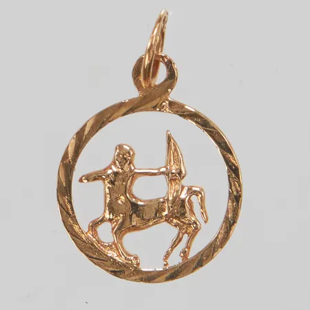 Hänge, Skytten, 17,8x11,5mm, 14K Vikt: 0,7 g
