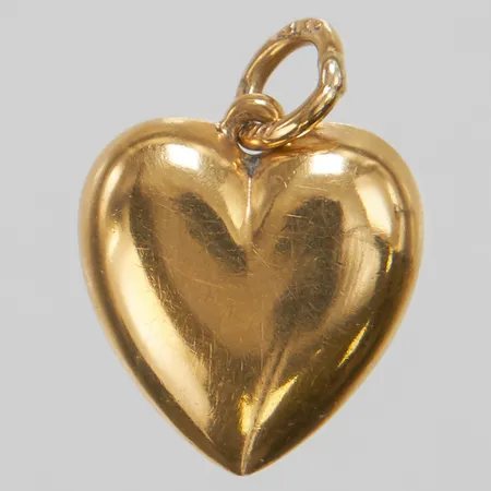 Hänge, hjärta, 17x12mm, 18K. Vikt: 1,1 g