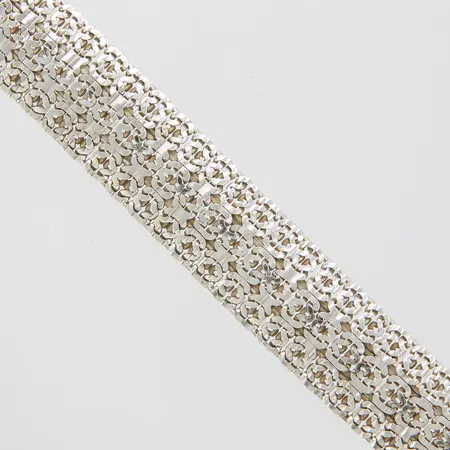 Silverarmband, längd:19cm, bredd:16mm, importstämplad, 835/1000. Vikt: 27,6 g