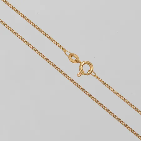 Kedja, pansar, längd:52,5cm, bredd:1,1mm, 18K  Vikt: 3,5 g