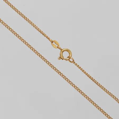 Kedja, pansar, längd:47,9cm, bredd:1,3mm, importstämplad, 18K  Vikt: 3,4 g