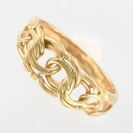 Ring Bismarck, stl 17, bredd 2,5-7,5mm, 18K Vikt: 2,8 g