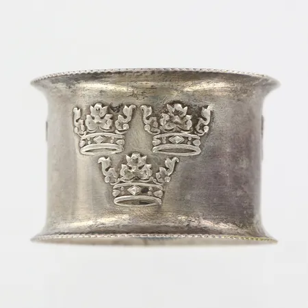Servettring, Ø44mm, bredd 29mm, nysilver Vikt: 20,5 g