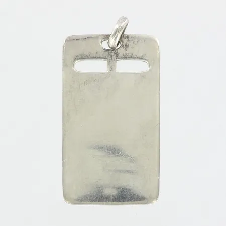 Hänge id-bricka, 35x20mm, 40mm, ograverad, silver 925/1000 Vikt: 10,3 g
