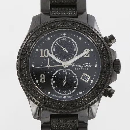 Armbandsur Thomas Sabo Ceramic Ø40mm, quartz, behov av batteribyte, inga tillbehör  Vikt: 0 g