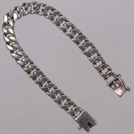 Armband Pansar, längd 18cm, bredd 8mm, 925/1000 silver Vikt: 30,9 g