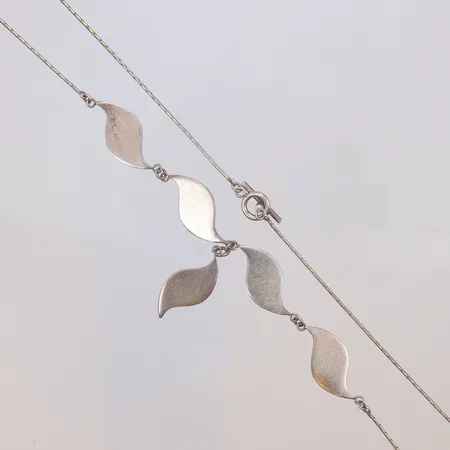 Collier 44cm bredd 1-12mm EBO (Ebo Silversmide) Gällstad 2009, silver 925/1000 Vikt: 8,9 g