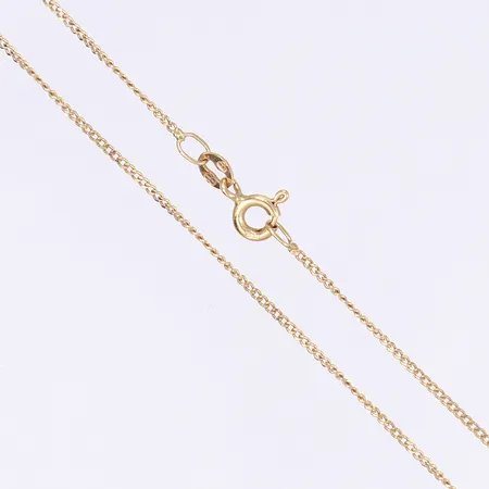 Halskedja pansar, 42cm, bredd 1mm, 18K Vikt: 1,7 g